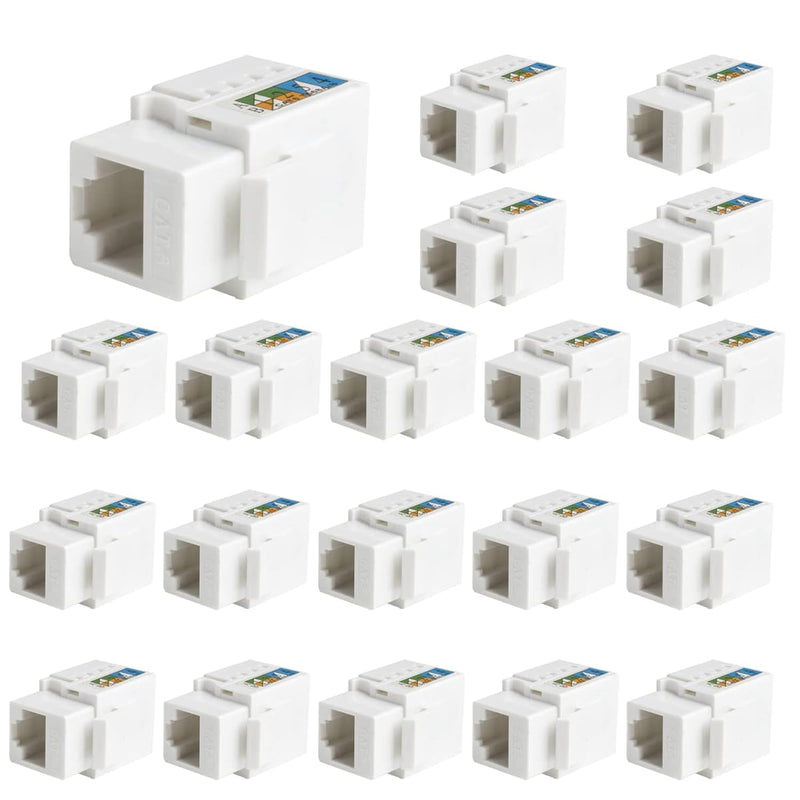 25 Pack Keystone Cat6, Cable Creation Rj45 Keystone Jack Ul Listed, Cat6 Keyst