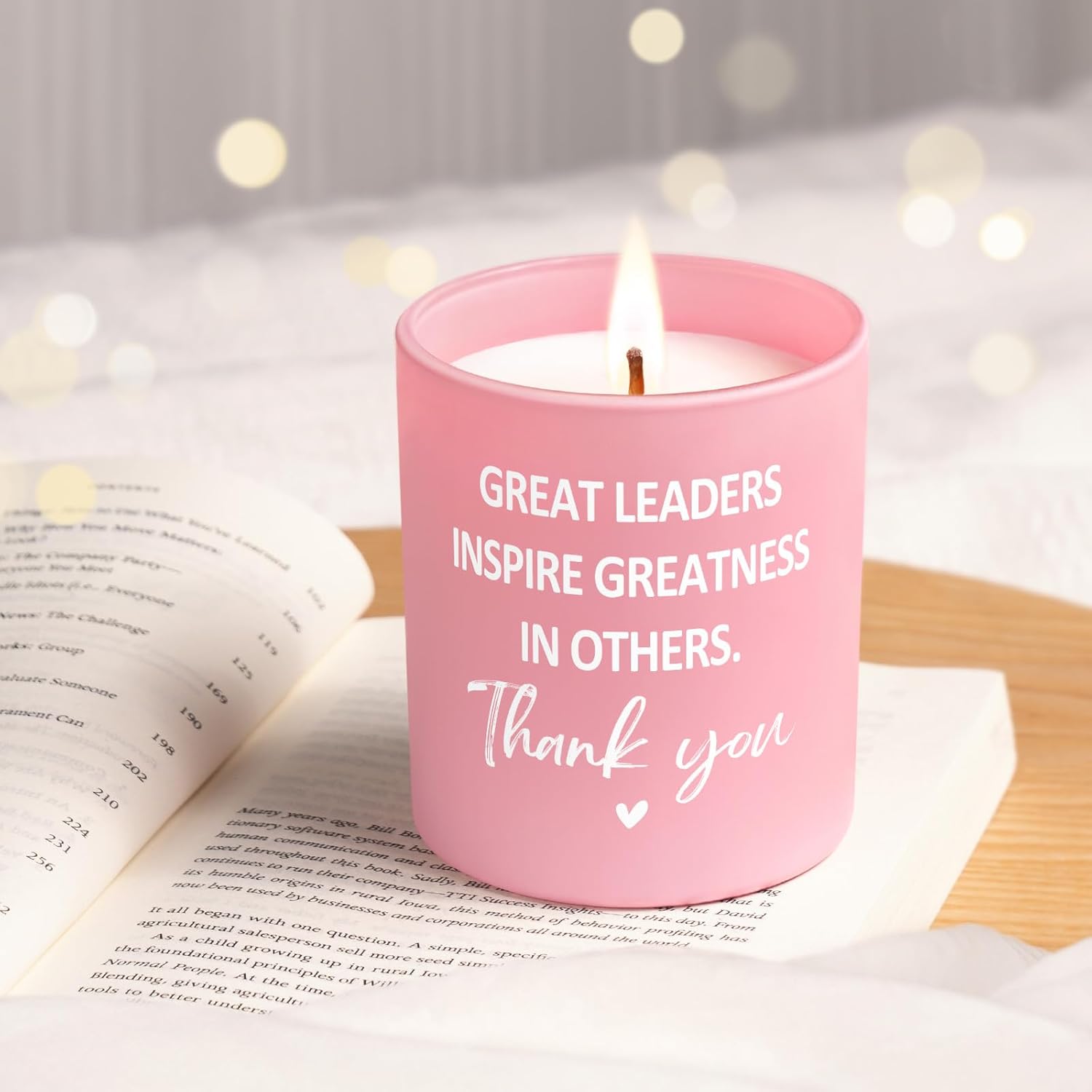 Boss Gifts For Women, Thank You Candle 10Oz, Best Appreciation Gifts For Boss Female Great Leader Manager, Boss Lady Gift On Christmas Retirement Leaving Birthday, Leadership Scented Candles