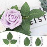 100Pcs Bulk Fake Leaves Greenery Leaves Artificial Fake Rose Flower Leaves For Diy Wedding Bouquets Centerpieces Party Decorations