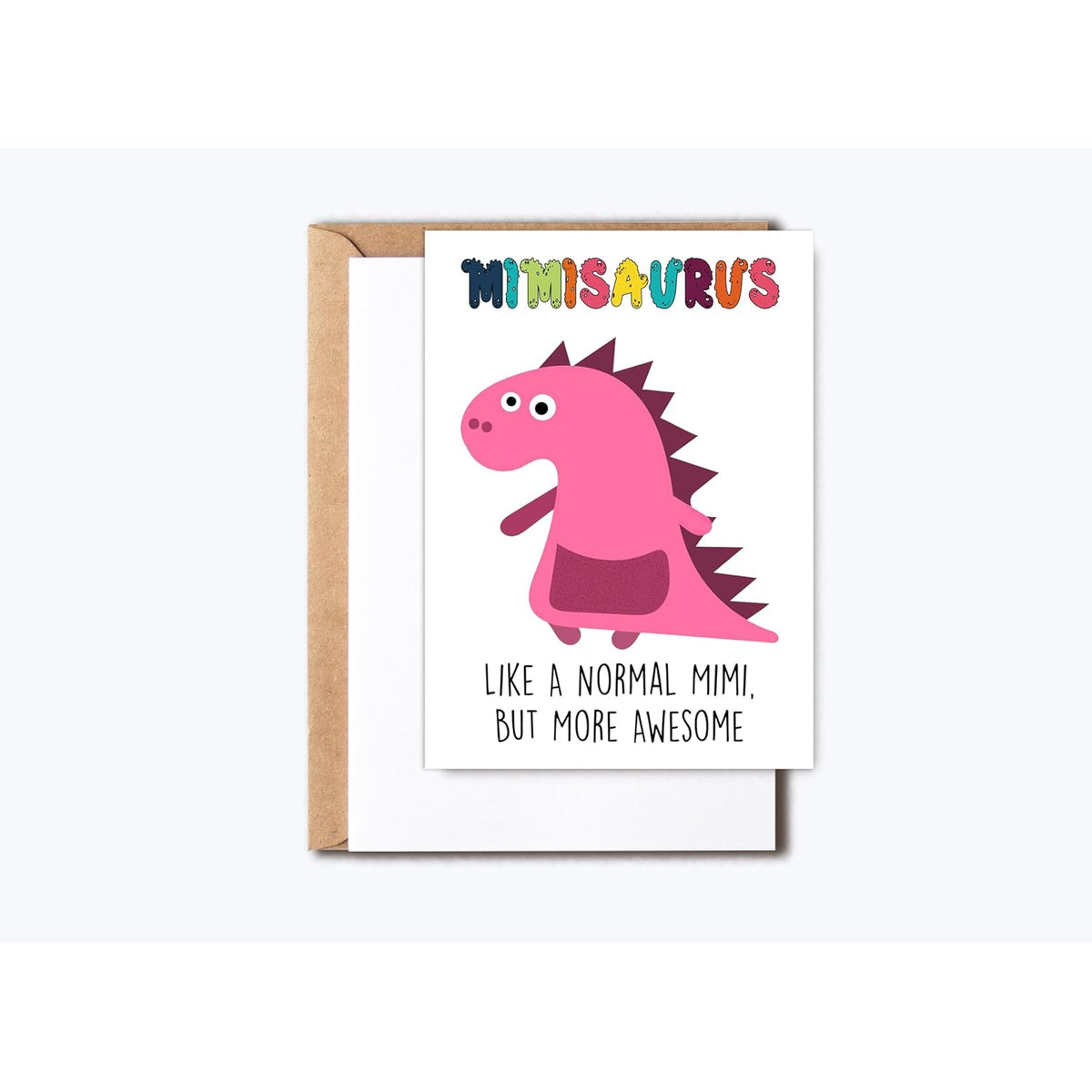 Mimi Dinosaur Card Mimisaurus - Dinosaur Birthday Card - Mimi Birthday Card - Happy Birthday Card - Mother'S Day Card - Card For Mimi