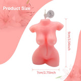 2Pcs Body Shaped Candles, Body Soy Candle Female Body Shaped Candle Woman Torso Candle Home Decoration For Bedroom Bathroom Aesthetic Decoration (White And Pink)