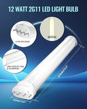 2G11 LED Light Bulb 12W 4000K Natural White 4 Pin CFL Replacement Ballast Bypass 12.6 Inch