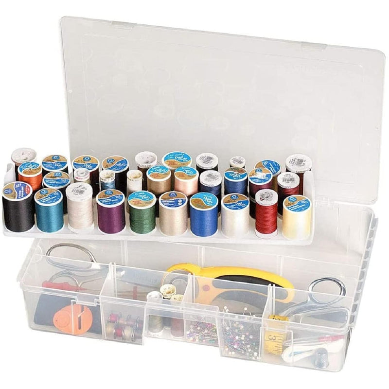 7003Ab Sew-Lutions Sewing Supply Storage System With Lift-Out Thread Spool Tra