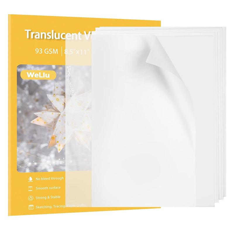 Vellum Paper Translucent Printable 110 Sheets 8.5X11 Inches For Wedding Invita