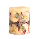 Small Round Botanical Candle - Spicy Apple 5.5" Burn Time 120 Hours Notes Of Cardamom, Cinnamon, Clove, Long Lasting Candles, Candle Gifts
