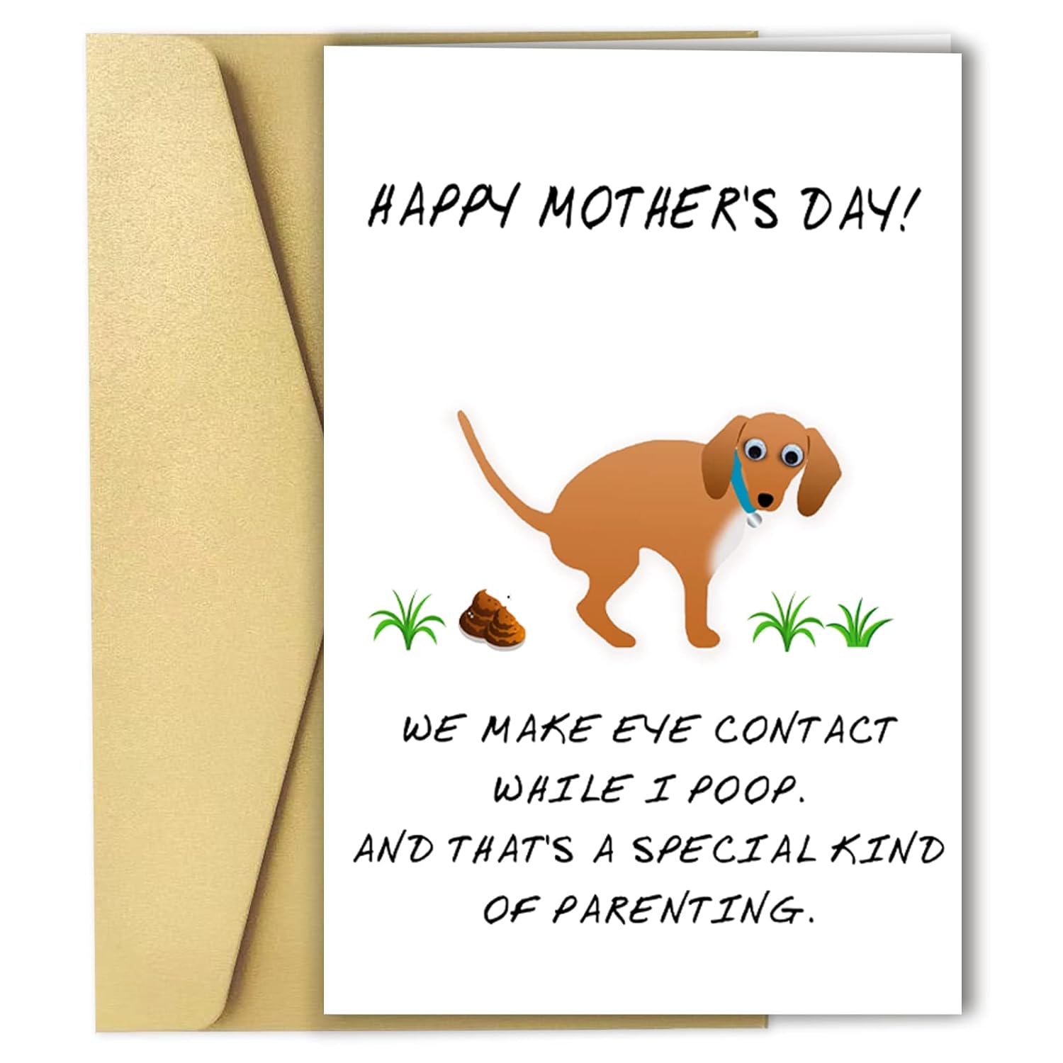 Happy Mother'S Day Card From Dog, Personalized Mothers Day Gifts For Dog Mom Grandma, Funny Dog Mothers Day Card For Women, Unique Gift Idea For Dog Owner