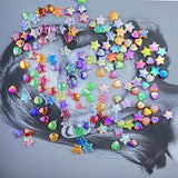 600 PCS Colorful Acrylic Heart & Star Beads for DIY Jewelry Craft Making