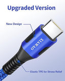 6 Pack USB A to USB C Fast Charging Cable for iPhone 17 16 15 Samsung Galaxy S25 S24 Pixel
