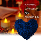Premium Artificial Silk Rose Petals Flower Scatter Petals For Diy Wedding Aisle Centerpieces Table Confetti Party Favors Home Decoration, Blue 200Pcs