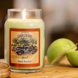 Candleberry Candles | Spirits Bourbon Inspired | Strong Fragrances For Home | Hand Poured In The Usa | Highly Scented & Long Lasting | Large Jar (Apple Bourbon)