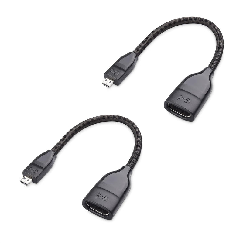 Cable Matters 2-Pack 8K / 4K 120Hz Micro HDMI to HDMI Adapter (Micro HDMI Adap