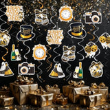 Happy New Year Party Decorations Kit Hanging Swirls New Years Eve Celebration