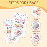 50 Pack Let'S Paw Party Cute Cats Theme Scratch Off Cards, Lovely Mimi Scratch Cards For Pet Birthday Party, Funny Raffle Tickets For Cat Mom Chat Party Family Activity, Baby Shower