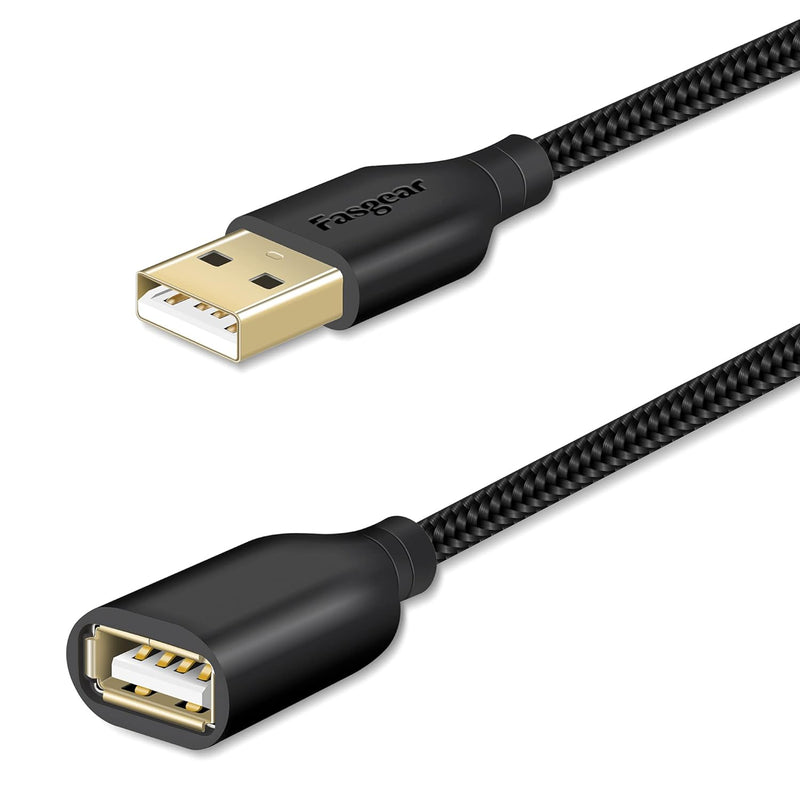 Usb 2.0 Extension Cable 10Ft, A Male To A Female Usb Extension Lead For Chargi