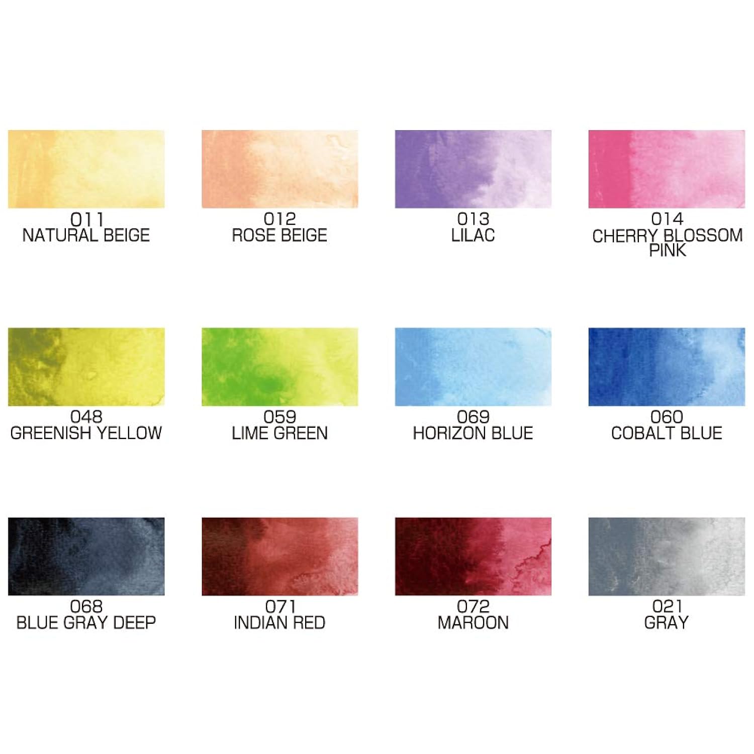 Gansai Tambi Watercolor Paint Set, 12 Nuance Colors, Professional-Quality For Artists And Crafters, For Kids, Adult, Made In Japan