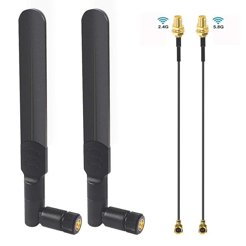 8Dbi Wifi Antenna Rp-Sma Male Wireless Network 2.4Ghz 5.8Ghz Dual Band With U.