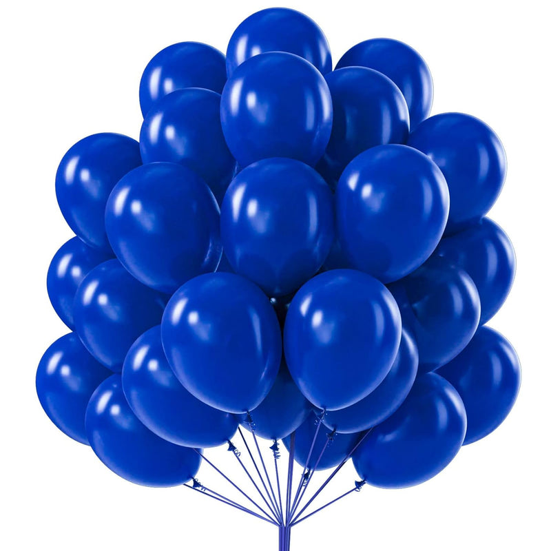 Persian Blue Balloons, 100 Pcs 10 Inch Dark Blue Balloons, Blue Balloo