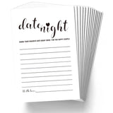 50 Date Night Ideas Cards-Advice And Wishes Cards -Date Night Ideas Great Gifts For Bridal Shower, Wedding, Bride And Groom, Bachelorette Party,4 X 6 Inches.