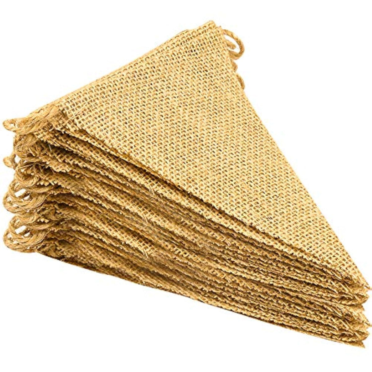 48 Pcs Burlap Banner, 36Ft Triangle Flag, Diy Decoration For Holidays, Wedding, Camping, Party, New Year Decorations, Merry Christmas Banner, Indoor Christmas Decoration