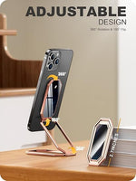 Foldable Magnetic Phone Ring Holder & Kickstand, Adjustable Grip for iPhone