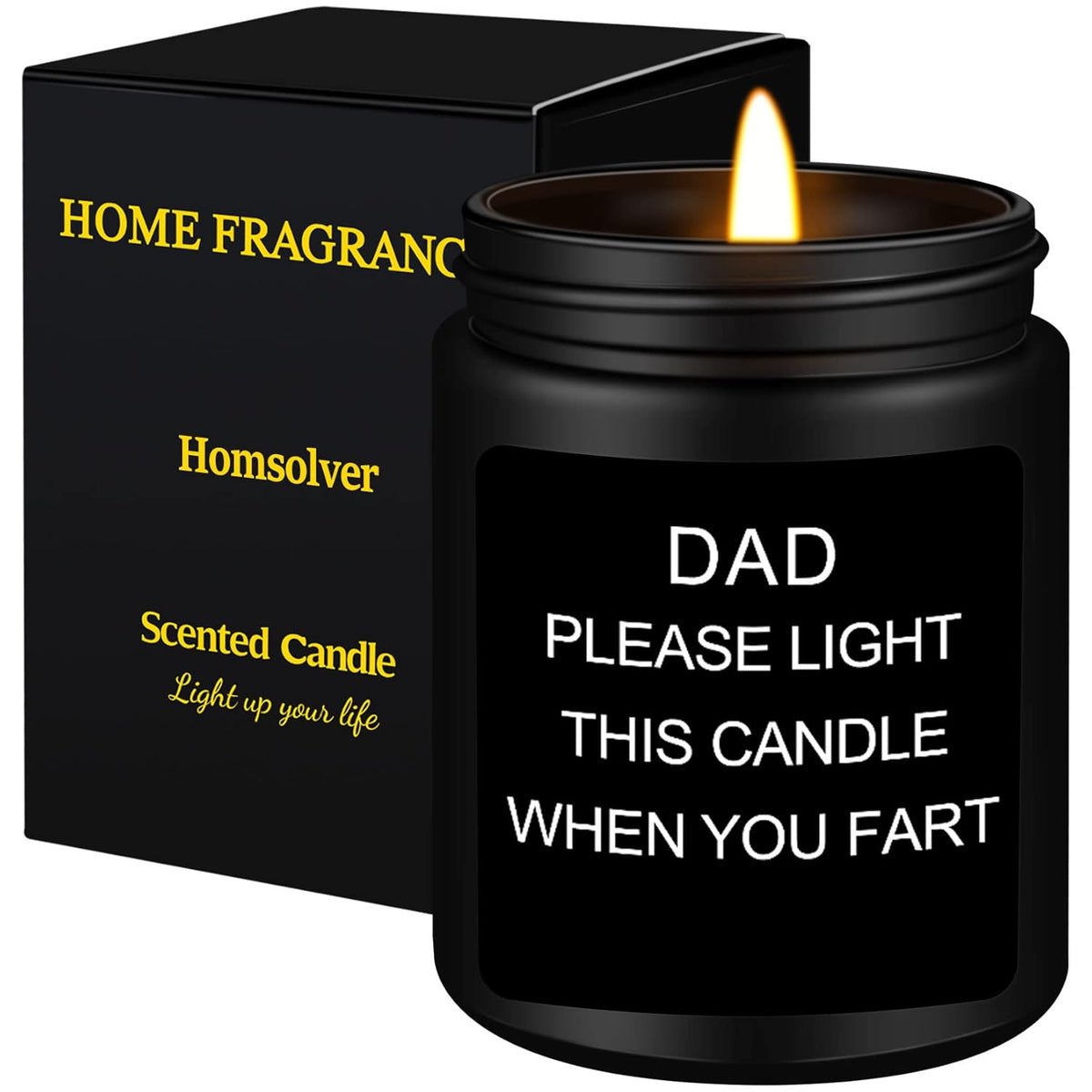 Gifts For Dad, Fathers Day Christmas Birthday Dad Gifts From Daughter Son - Sandalwood Scented Candle (7Oz)
