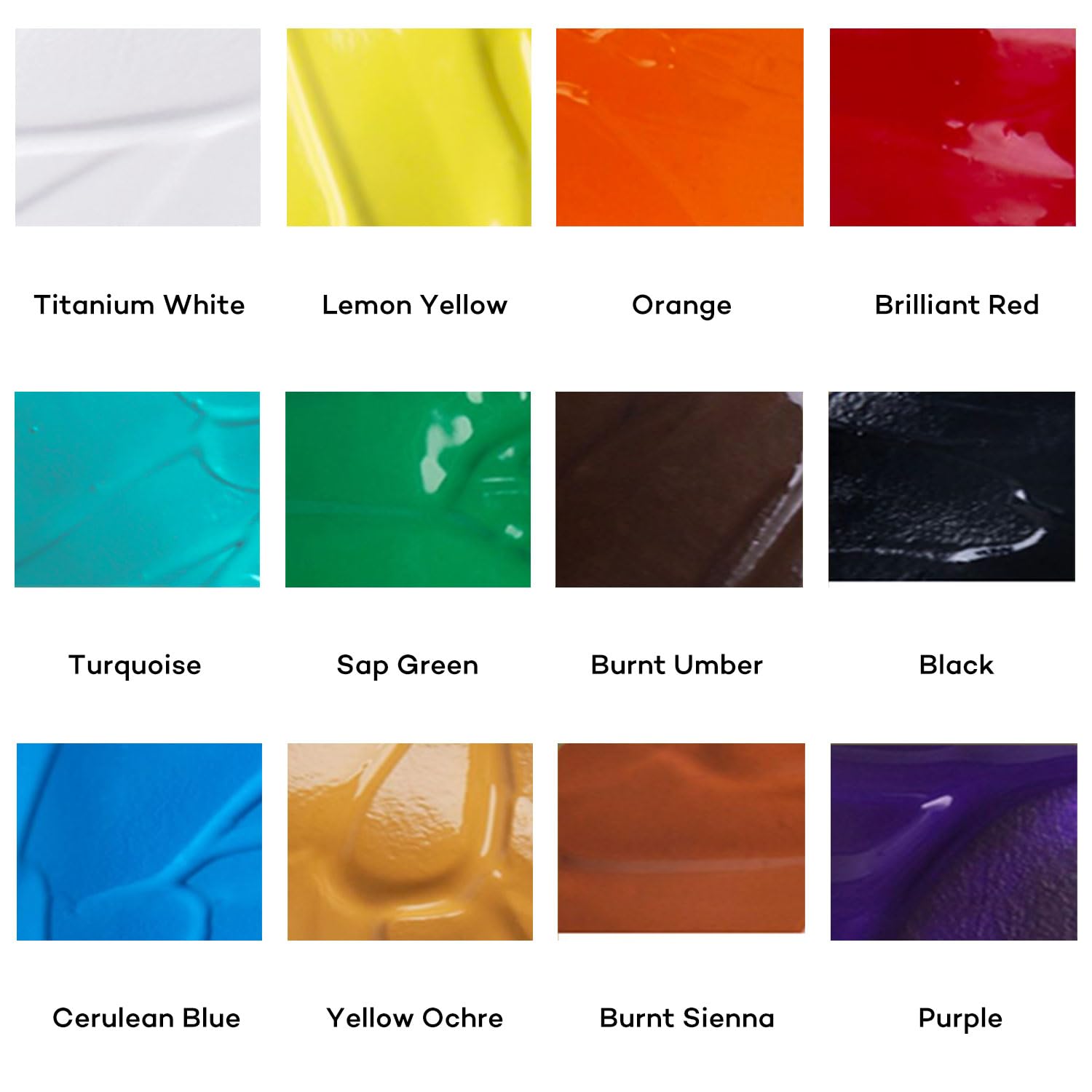 Signature Basic Color Acrylic Paint Set, 16.9Oz (500Ml), Semi-Matte Finish,Suitable For Canvas, Wood, Fabric, Leather, Cardboard, Paper, Mdf And Crafts