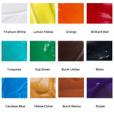 Signature Basic Color Acrylic Paint Set, 16.9Oz (500Ml), Semi-Matte Finish,Suitable For Canvas, Wood, Fabric, Leather, Cardboard, Paper, Mdf And Crafts