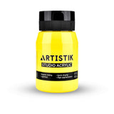 Artistic Acrylic Paint Jar - High-Pigment, Fade Proof Painting Supplies, Suitable For Canvas, Wood, Leather, Fabric, Stone & Craft - Lemon Yellow 16.9 Fl Oz
