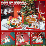 12 Pcs Christmas Wooden Centerpieces For Table Duplex Printing Christmas Table Decorations Snowman Santa Reindeer Gingerbread Man Xmas Sign Decor Holidays Indoor Ornament, 12 Styles