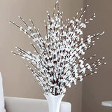 10 Pcs Jasmine Artificial Flowers,30" Long Of Fake Flowers,Faux Flowers White Artificial Flowers For Decoration,Vase Filler For Hotel Home Office Kitchen Bedroom Wedding Party Diy Decor