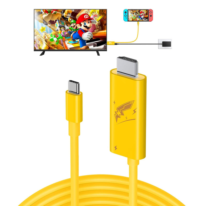 Portable Hdmi Cable Compatible With Nintendo Switch Ns/Oled, Usb C To Hdmi Cab