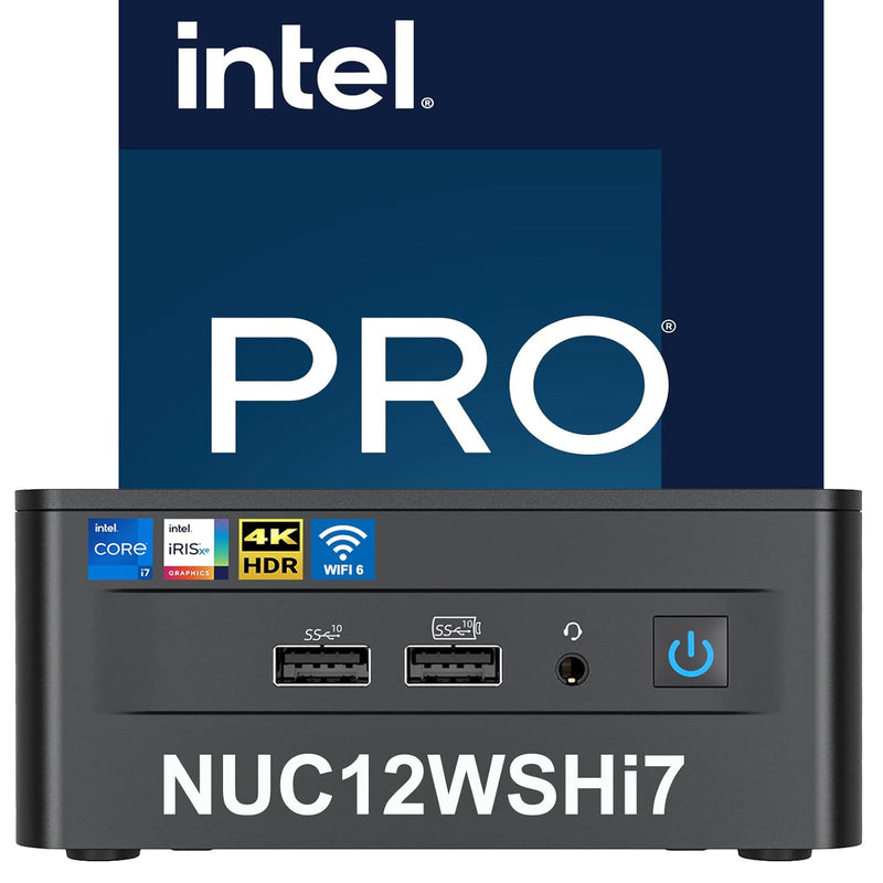 Intel NUC 12 Pro Mini PC Kit NUC12WSHi7 (12-Core i7-1260P 32GB RAM 1TB SSD Iri