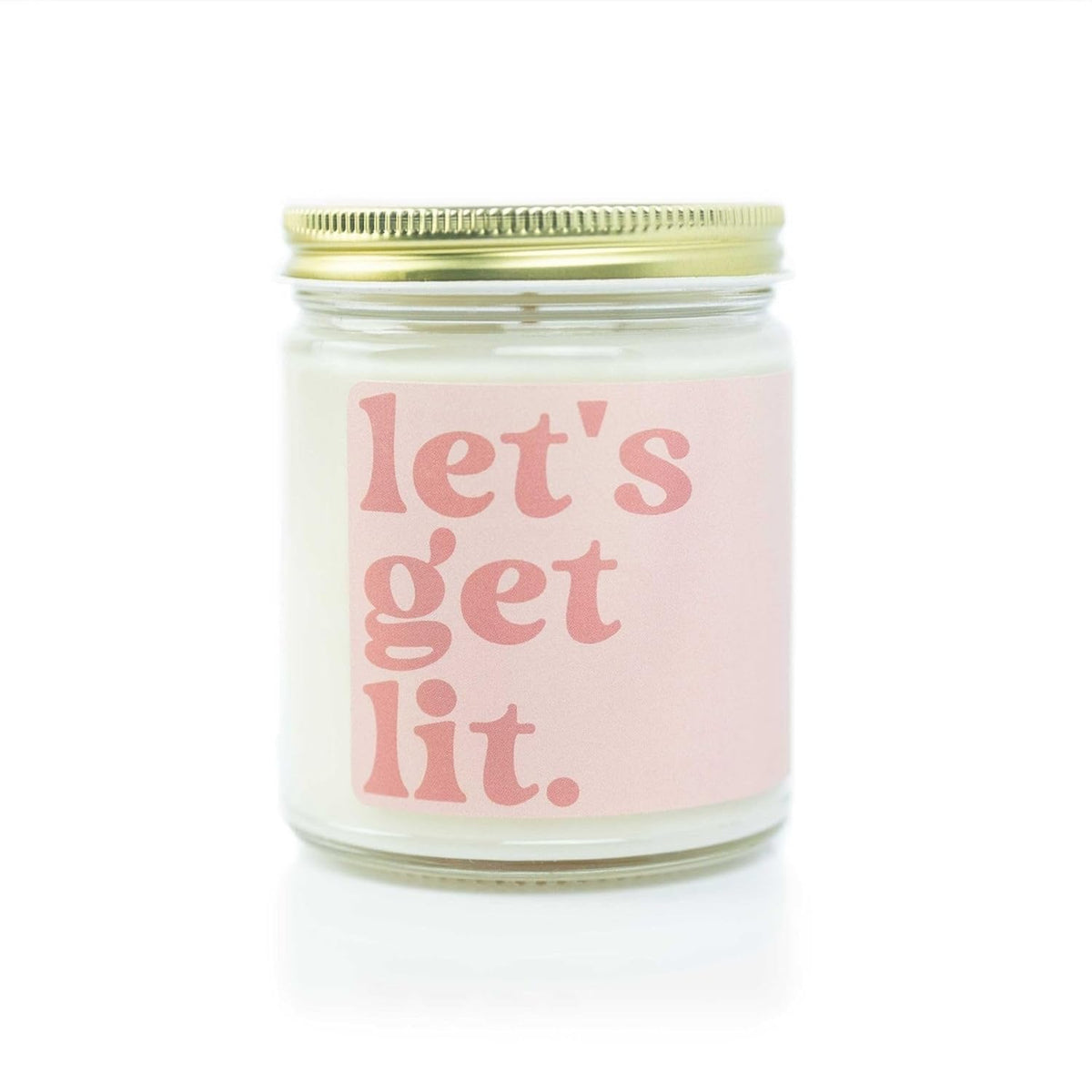 Soy Candle – Let’S Get Lit, 9Oz – Marine Amber Musk Scent, Natural Ingredients, Hand-Poured In Usa, Long-Lasting Burn, Vegan & Paraben-Free