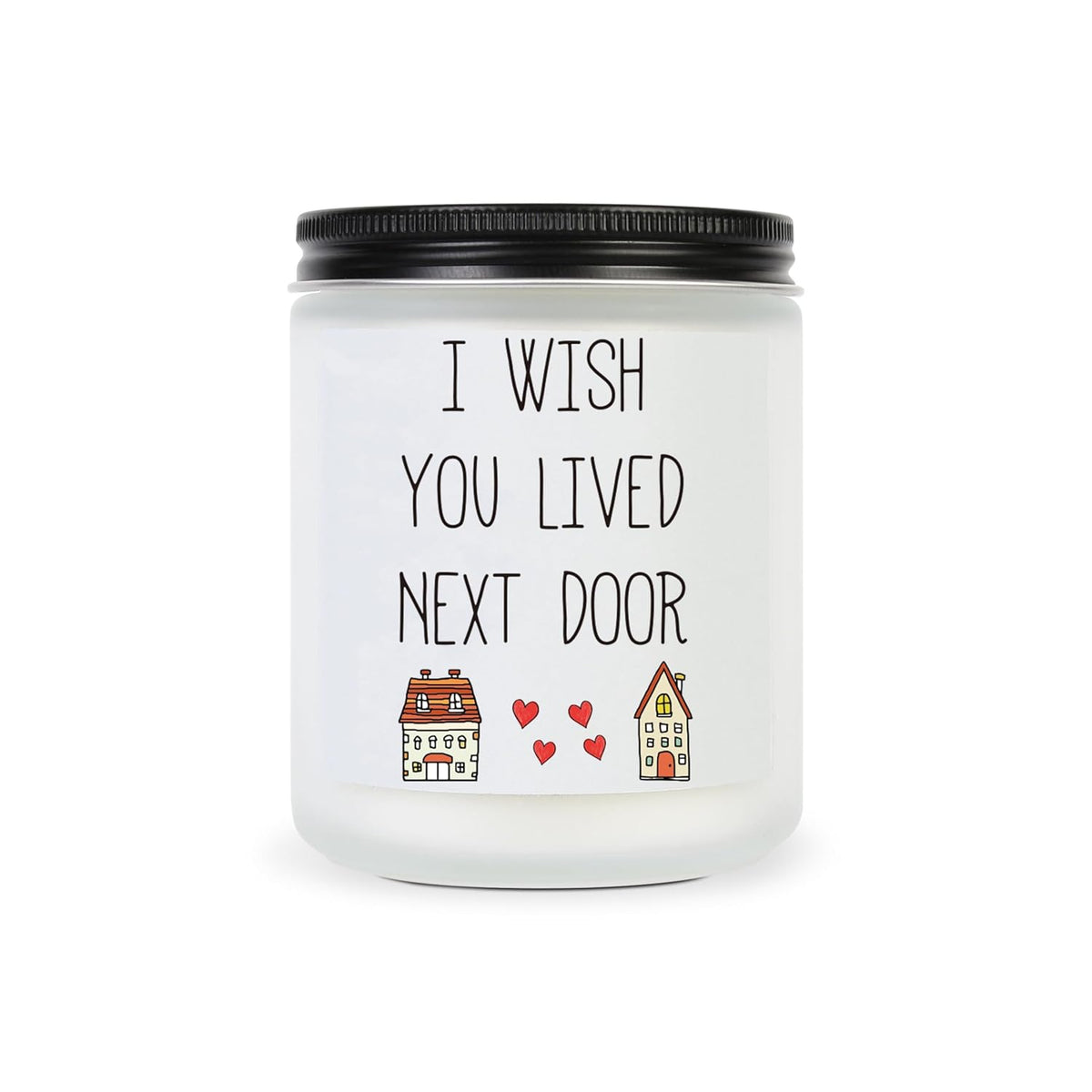 Gifts For Women, Best Friends Housewarming Birthday Gifts, Wish You Lived Next Door Gift For Sisters, Besties, Unique Friendship Present For Women, Funny Lavender Candles For Her Valentines Day