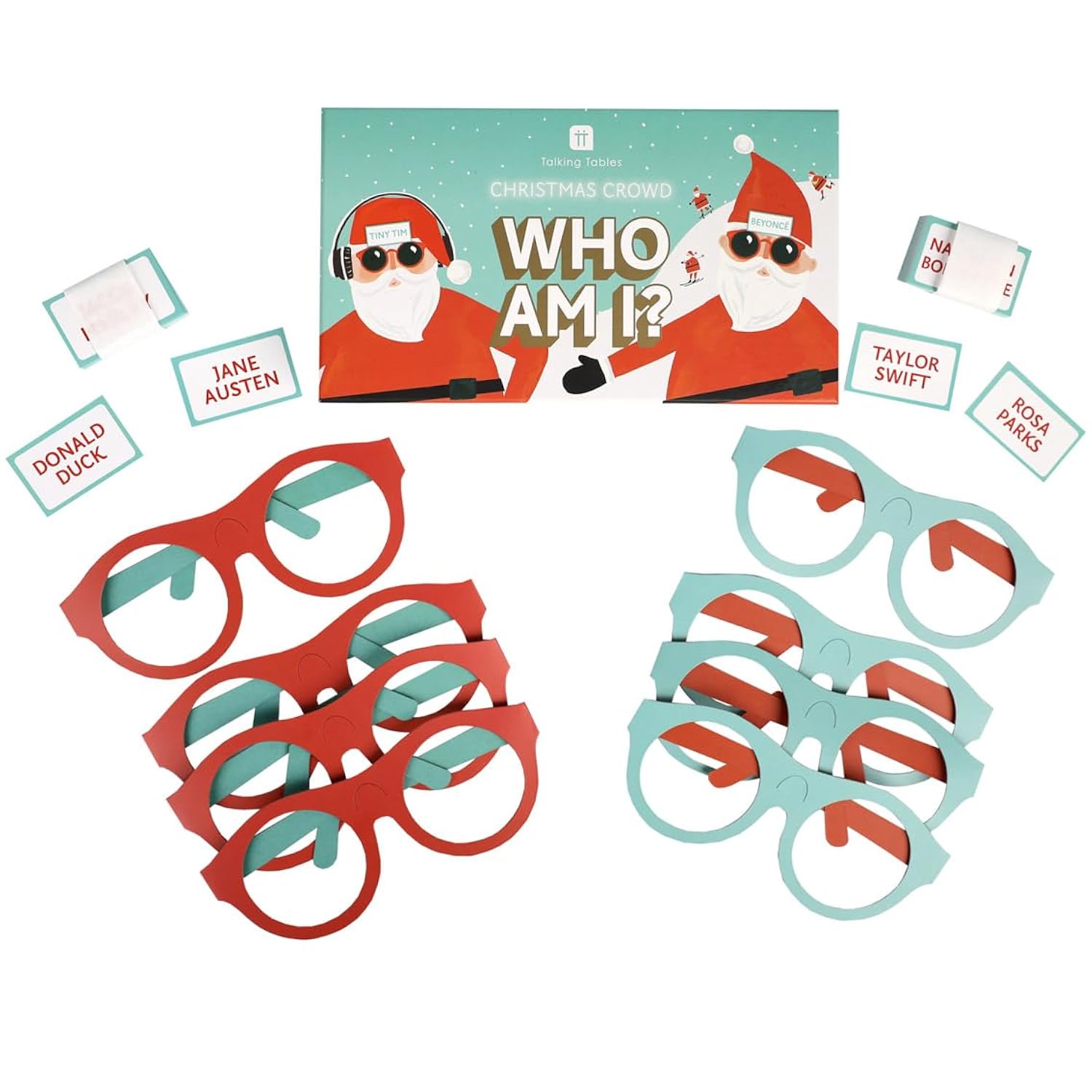 Who Am I Christmas Quiz Game, Question Cards After Dinner Party, Fun Games For Kids, Card Game For Adults, Family Game, Secret Santa, Gift, Present, Ages 7+