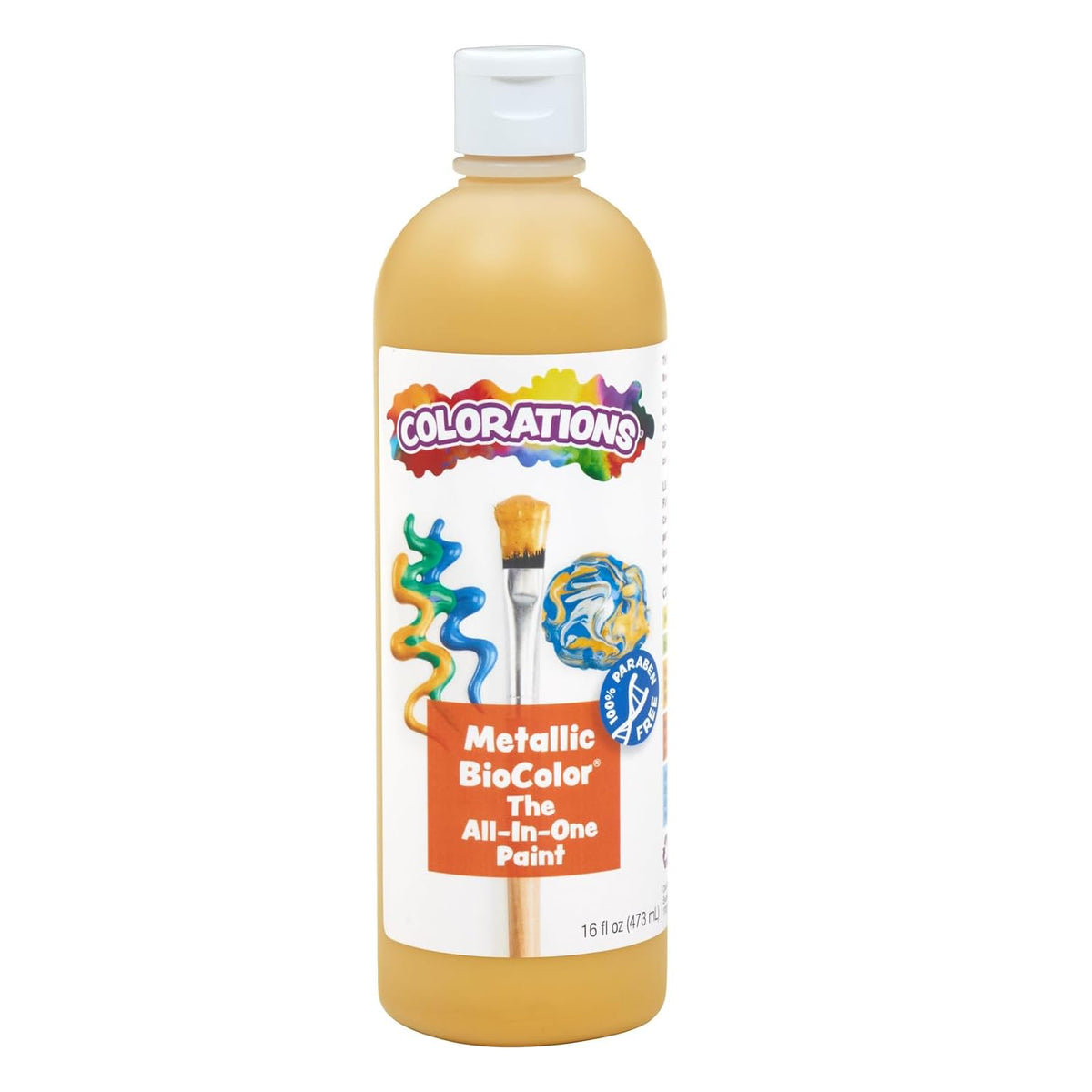 Biocolor Mbiogo Metallic Gold Paint - 16 Oz.