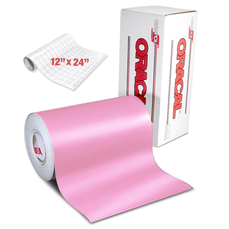 631 Matte Soft Pink Adhesive Craft Vinyl 12 Inches X 6 Feet For Cameo,