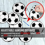 Soccer Party Decoration Banners 32 Pcs - Soccer Ball Football Pattern Garlands Bunting Decorations Cards for Kids Boys Soccer Fans Birthday Party