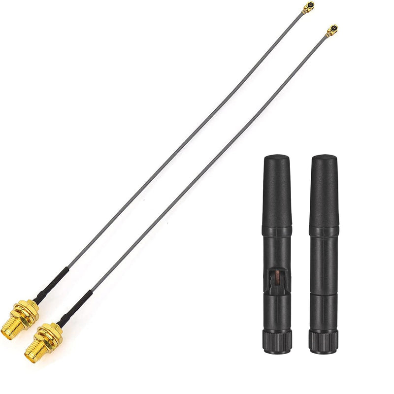 Dual Band Small Wifi Antenna 2.4Ghz 5Ghz Rp-Sma Male Antenna With U.Fl Ipx To