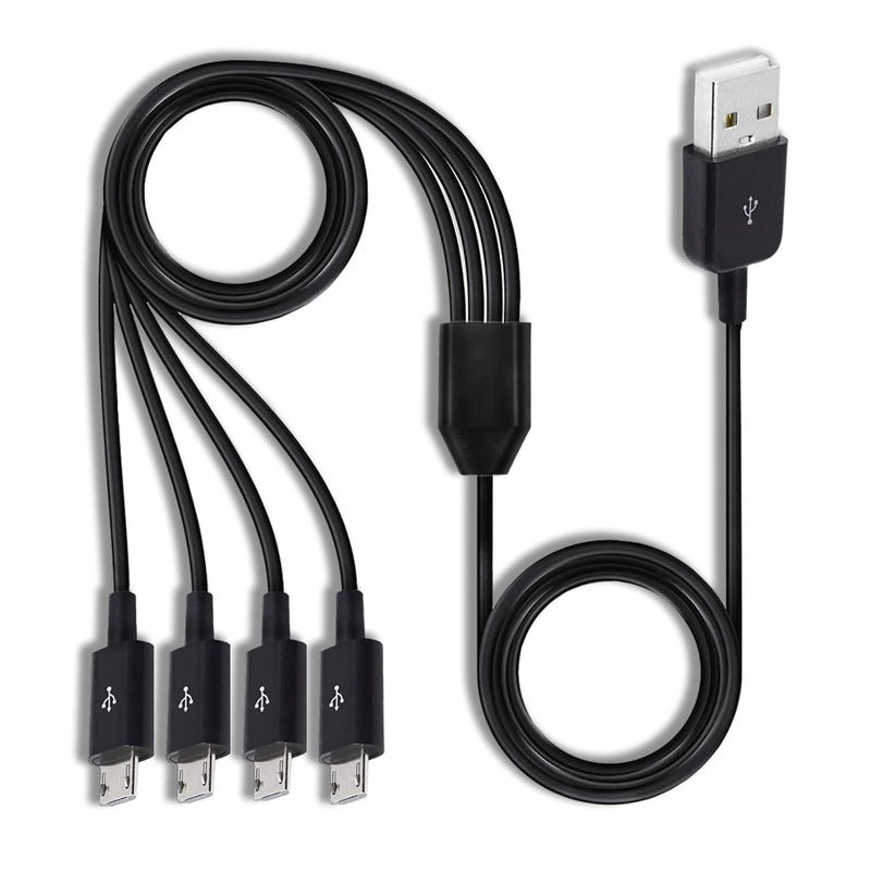 Micro Usb Splitter Cable, Micro Usb Multi Charging Cable, [4 In 1] Multi Micro