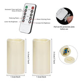 12Pcs Flickering Flameless Candles Waterproof Large (D 3" X H 6") Led Candles, Fake Pillar Outdoor Indoor Battery Operated Candles With Remote For Home/Wedding/Christmas/Holiday Décor
