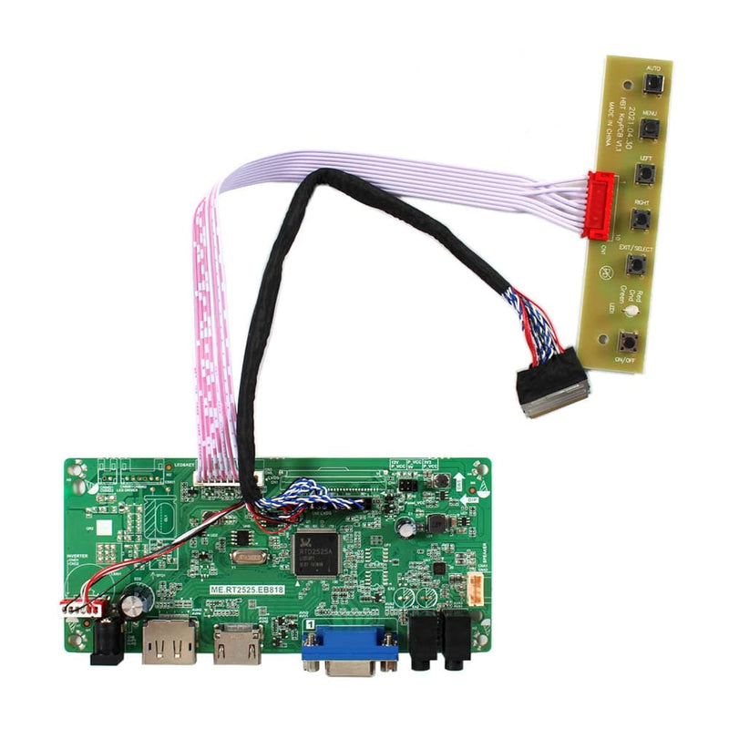 Hd-Mi Vga Dp Lvds Controller Board For 15.6" 17.3" 1920X1080 40Pin B156Hw02 Lp