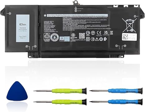 7FMXV Laptop Battery Replacement for Dell Latitude 5320 7320 7420 7520 63Wh