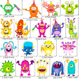 36Pcs Little Monster Cupcake Toppers, Green, Baby Shower, Birthday Decorations For Kids Party