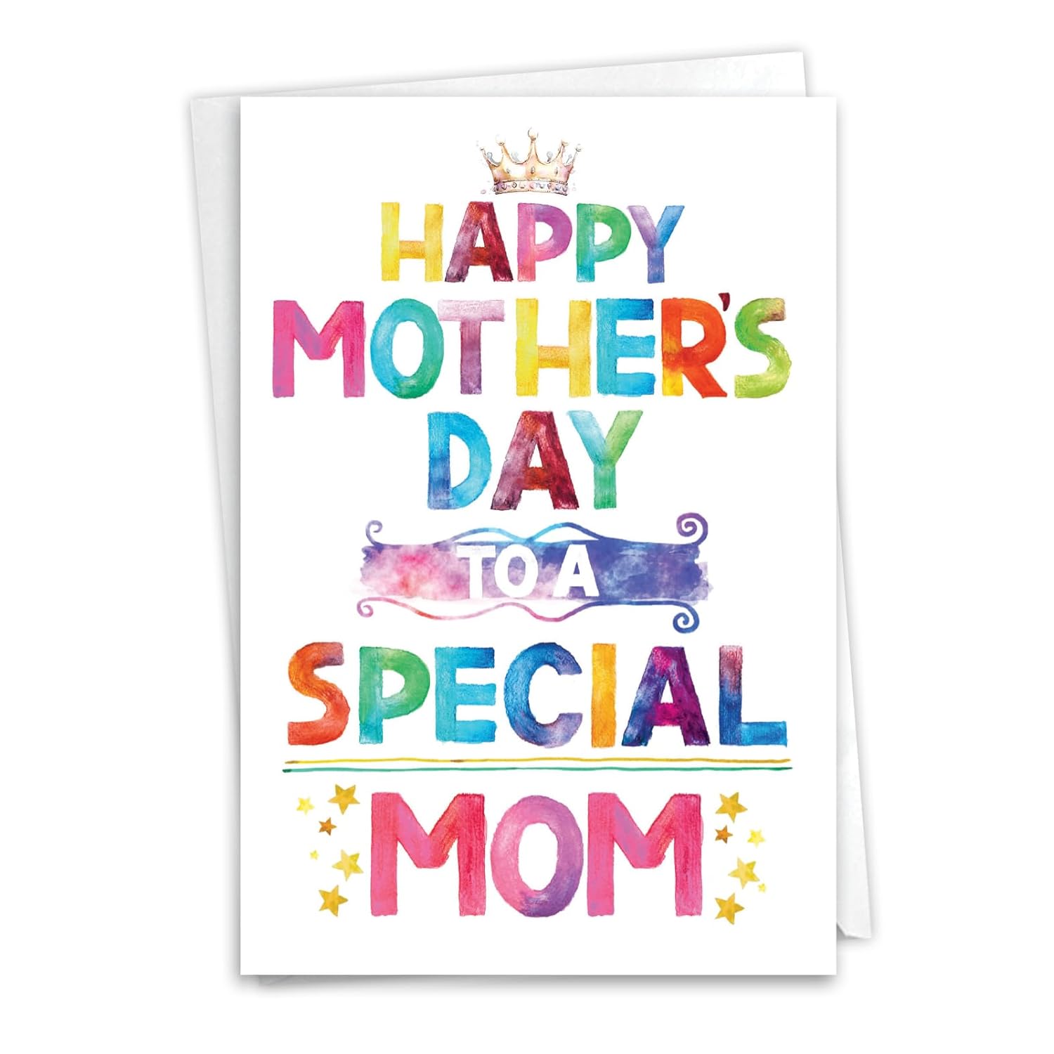 - 1 Mother'S Day Greeting Card W/ 5 X 7 Envelope For Women, Her - Mom Special Mom C8455Mdg