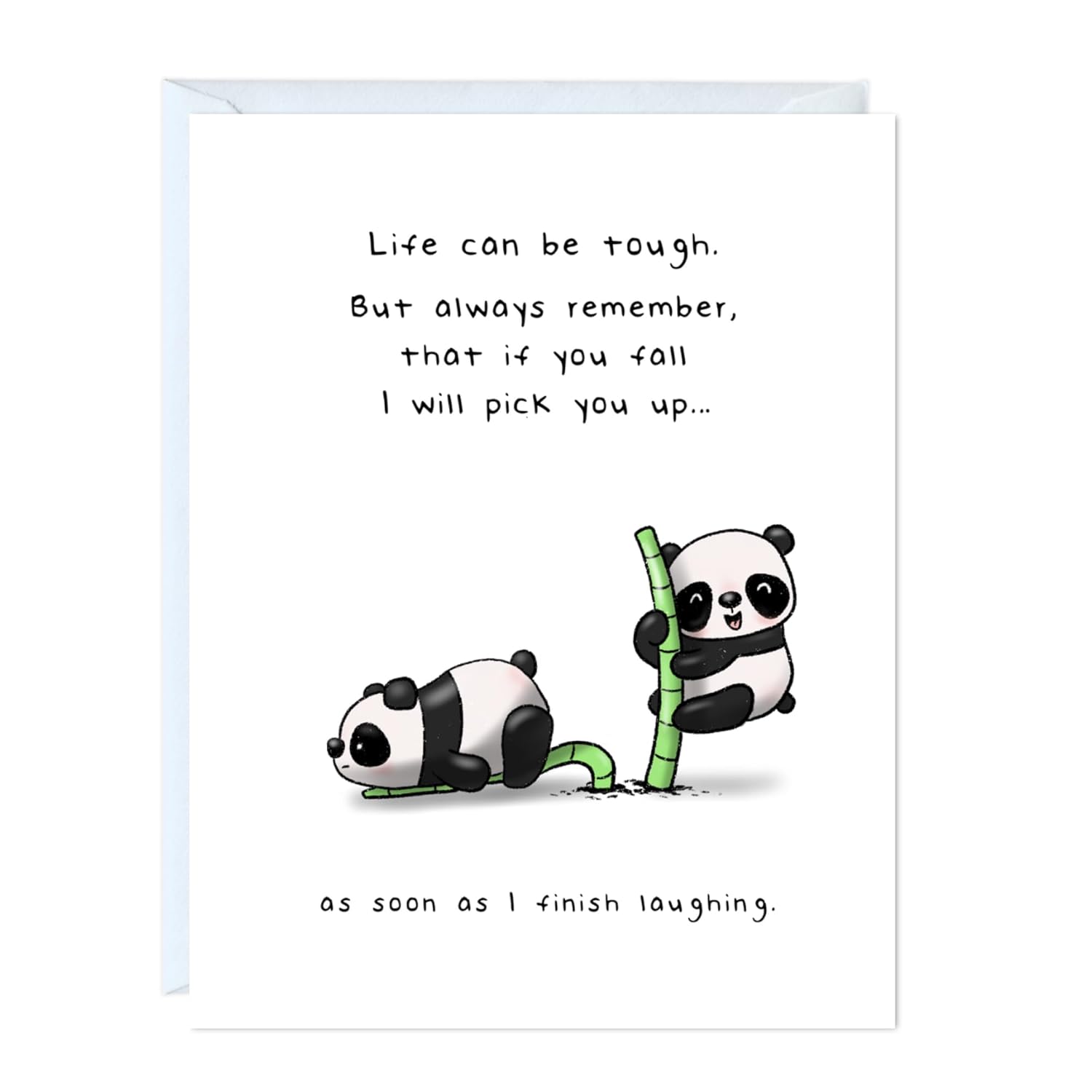 Funny Valentine’S Day Card For Boyfriend, Girlfriend, Husband, Wife – Cute Valentine Card For Him Her – Sarcastic Vday Love Greeting Card, Blank Inside (Pandas)