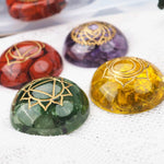 7 Chakra Stones Resin Molds 2 Pack Silicone Round Reiki Healing Crystal With Engraved Chakra Symbols Epoxy Resin Casting Mould Diy Crafts Jewelry Pendant Keychain Home Decor Ornament