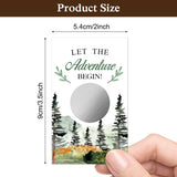 50 Pack Adventure Theme Baby Shower Game Scratch Off Cards For Baby Shower, Baby Shower Activity And Idealet The Adventure Begin