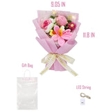 Crochet Tulips Bouquet - Handmade Crochet Flowers, Thoughtful All-Occasion Gift, Wedding, Birthday, Anniversary, Holiday & Home Décor, Ready-To-Gift, Pink