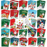 144 Pcs Merry Christmas Coloring Book Bulk For Kids Winter Activity Books Party Favors Drawing Book With Snowman Gingerbread Man Santa Claus Patterns Goodie Bag Filler And Holiday Gifts